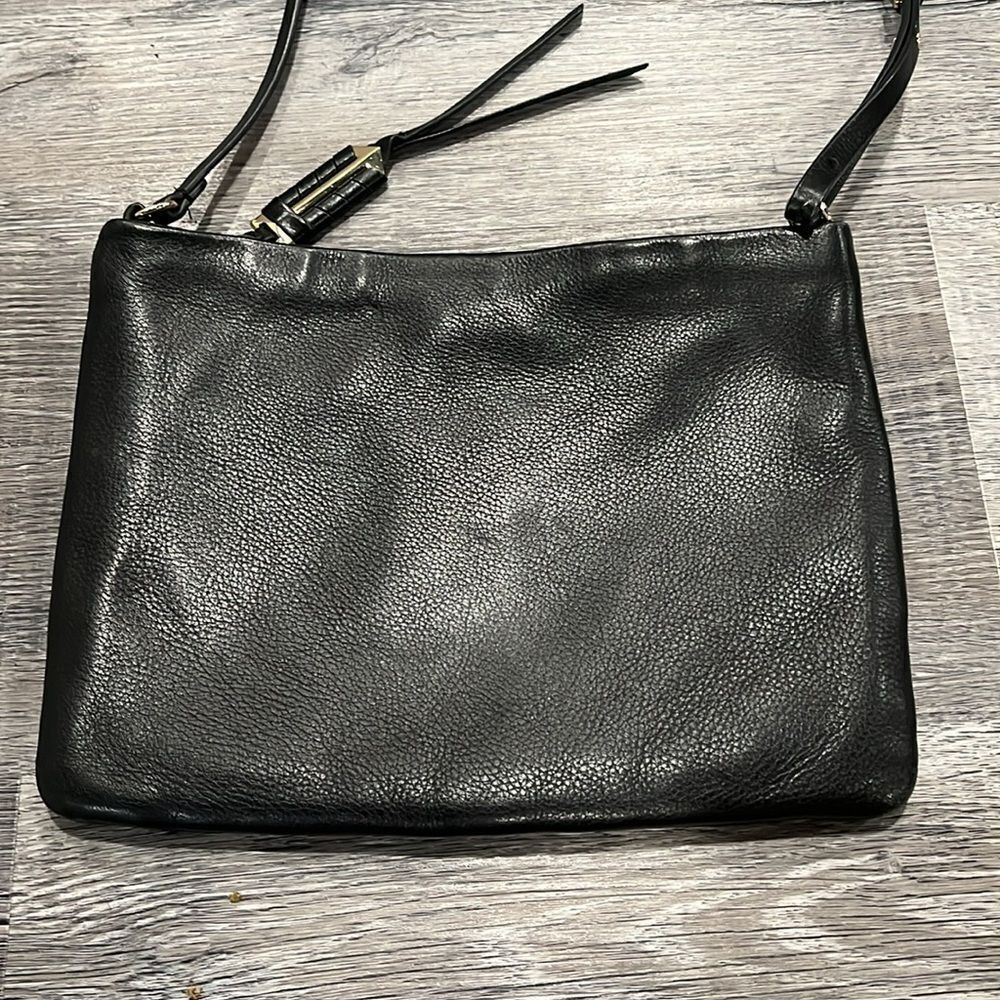 Stella & Dot COVET Highline leather suede mini crossbody purse black ($159) - Picture 10 of 16